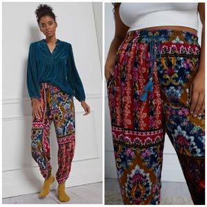Anthropologie Zadie Velvet Printed Sleep/Lounge Pants